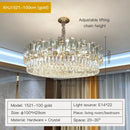 GobekUsa Crystal Chandelier: Modern Elegant Lighting for Living Room, Bedroom, Kitchen