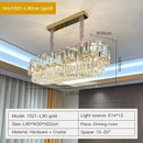 GobekUsa Crystal Chandelier: Modern Elegant Lighting for Living Room, Bedroom, Kitchen