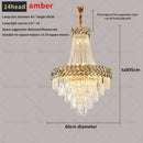 GobekUsa Crystal Chandelier: Modern European Duplex Villa Living Room Luxury Hollow Stair Light