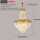 GobekUsa Crystal Chandelier: Modern European Duplex Villa Living Room Luxury Hollow Stair Light