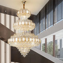 GobekUsa Crystal Chandelier: Modern European Loft Duplex Villa Staircase Lighting