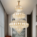 GobekUsa Crystal Chandelier: Modern European Loft Duplex Villa Staircase Lighting