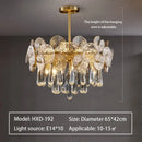 GobekUsa Crystal Chandelier: Modern Glass Pendant Lights for Living Room Dining Bedroom
