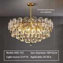 GobekUsa Crystal Chandelier: Modern Glass Pendant Lights for Living Room Dining Bedroom