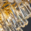 GobekUsa Crystal Chandelier: Modern Glass Pendant Lights for Living Room Dining Bedroom