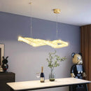 GobekUsa Crystal Chandelier: Modern Hanging Pendant Light Fixture for Dining and Living Room