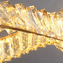 GobekUsa Crystal Chandelier: Modern Hanging Pendant Light Fixture for Dining and Living Room