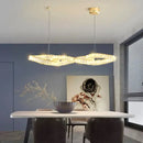 GobekUsa Crystal Chandelier: Modern Hanging Pendant Light Fixture for Dining and Living Room