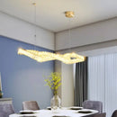 GobekUsa Crystal Chandelier: Modern Hanging Pendant Light Fixture for Dining and Living Room