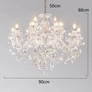 GobekUsa Crystal Chandelier: Modern Home Decoration Pendant Lights for Living & Dining Room
