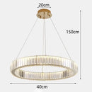 GobekUsa Crystal Chandelier: Modern Home & Dining Room Pendant Lighting