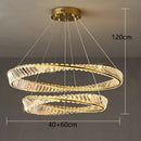 GobekUsa Crystal Chandelier: Modern Home Interior Lighting, Living & Dining Room Pendant Lights