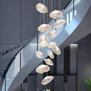 GobekUsa Crystal Chandelier: Modern Home Stair Pendant Lamp for Living Room Interior Lighting