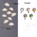 GobekUsa Crystal Chandelier: Modern Home Stair Pendant Lamp for Living Room Interior Lighting