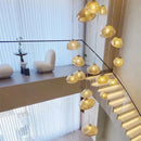 GobekUsa Crystal Chandelier: Modern Home Stair Pendant Lamp for Living Room Interior Lighting