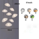 GobekUsa Crystal Chandelier: Modern Home Stair Pendant Lamp for Living Room Interior Lighting
