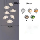 GobekUsa Crystal Chandelier: Modern Home Stair Pendant Lamp for Living Room Interior Lighting