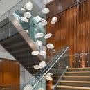 GobekUsa Crystal Chandelier: Modern Home Stair Pendant Lamp for Living Room Interior Lighting