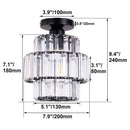 GobekUsa Crystal Chandelier: Modern LED Ceiling Lamp for Living Room, Hotel Lobby, and Hallway