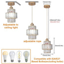 GobekUsa Crystal Chandelier: Modern LED Ceiling Lamp for Living Room, Hotel Lobby, and Hallway