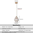 GobekUsa Crystal Chandelier: Modern LED Ceiling Lamp for Living Room, Hotel Lobby, and Hallway