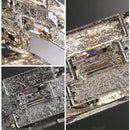 GobekUsa Crystal Chandelier: Modern LED Ceiling Lighting for Bedroom, Living, Dining Room