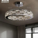 GobekUsa Crystal Chandelier: Modern LED Ceiling Lighting for Bedroom, Living, Dining Room