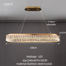 GobekUsa Crystal Chandelier: Modern LED Lighting for Luxurious Living Room, Dining Room, Bedroom