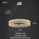 GobekUsa Crystal Chandelier: Modern LED Lighting for Luxurious Living Room, Dining Room, Bedroom