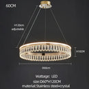 GobekUsa Crystal Chandelier: Modern LED Lighting for Luxurious Living Room, Dining Room, Bedroom