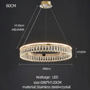 GobekUsa Crystal Chandelier: Modern LED Lighting for Luxurious Living Room, Dining Room, Bedroom