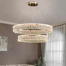 GobekUsa Crystal Chandelier: Modern LED Lighting for Luxurious Living Room, Dining Room, Bedroom