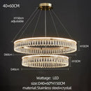 GobekUsa Crystal Chandelier: Modern LED Lighting for Luxurious Living Room, Dining Room, Bedroom