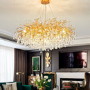 GobekUsa Crystal Chandelier: Modern LED Luxury for Living Room Decor & Lighting