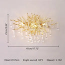 GobekUsa Crystal Chandelier: Modern LED Luxury for Living Room Decor & Lighting