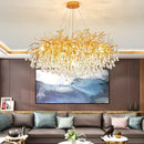 GobekUsa Crystal Chandelier: Modern LED Luxury for Living Room Decor & Lighting