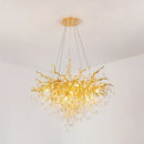 GobekUsa Crystal Chandelier: Modern LED Luxury for Living Room Decor & Lighting