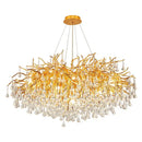 GobekUsa Crystal Chandelier: Modern LED Luxury for Living Room Decor & Lighting