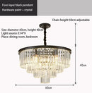 GobekUsa Crystal Chandelier: Modern LED Pendant Light in Gold/Black for Home Decor