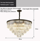 GobekUsa Crystal Chandelier: Modern LED Pendant Light in Gold/Black for Home Decor