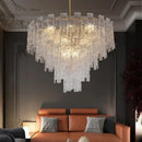 GobekUsa Crystal Chandelier: Modern LED Pendant Light for Home Decor