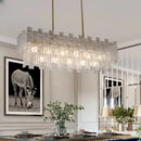 GobekUsa Crystal Chandelier: Modern LED Pendant Light for Home Decor
