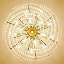 GobekUsa Crystal Chandelier: Modern LED Pendant Light for Living Room & Bedroom