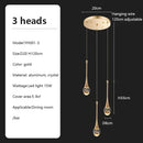 GobekUsa Crystal Chandelier: Modern LED Pendant Light for Villa Living Room and Attic