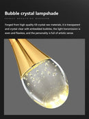 GobekUsa Crystal Chandelier: Modern LED Pendant Light for Villa Living Room and Attic