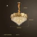 GobekUsa Crystal Chandelier: Modern LED Tassels Stainless Steel Pendant Light for Living Room