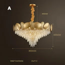 GobekUsa Crystal Chandelier: Modern LED Tassels Stainless Steel Pendant Light for Living Room