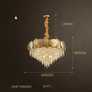 GobekUsa Crystal Chandelier: Modern LED Tassels Stainless Steel Pendant Light for Living Room