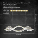 GobekUsa Crystal Chandelier: Modern Light Luxury Dining Lamp for Designer Villa and Bar