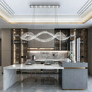 GobekUsa Crystal Chandelier: Modern Light Luxury Dining Lamp for Designer Villa and Bar